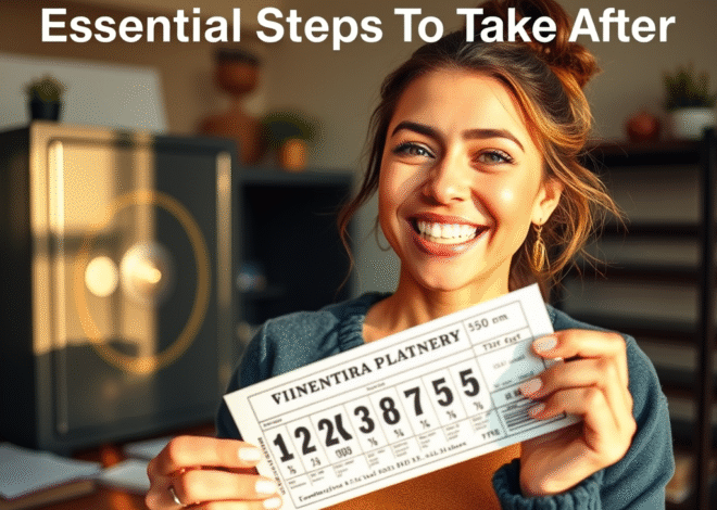 Essential Steps To Take After Winning The Lottery