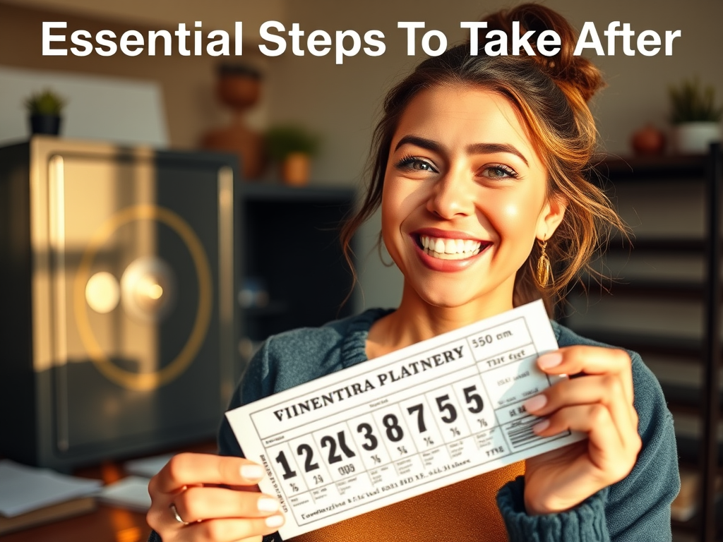Essential Steps To Take After Winning The Lottery