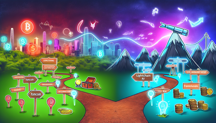 The Dual Paths of Crypto: Toncoin’s Listings vs. Lightchain AI’s Speculative Journey